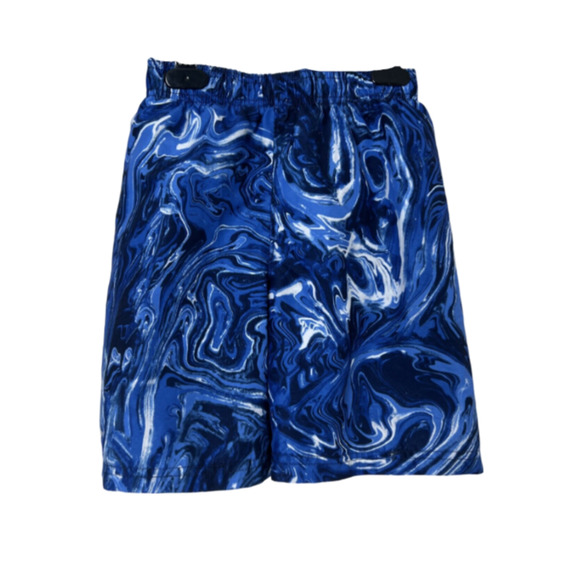 Under Armour Swim Trunks Youth Size 7 Blue Mesh Line Bathing Suit Boys - Picture 1 of 7
